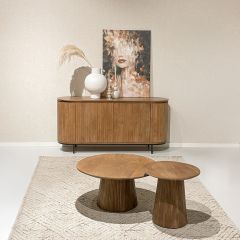 Salvator ronde salontafel - Ø50 cm - hout van het woonmerk Livingfurn