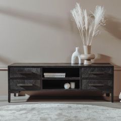 Ziano tv-meubel - 145 cm - zwart