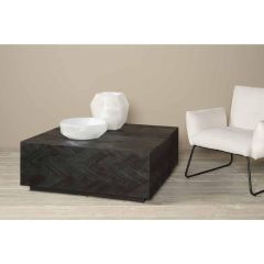 Ziano salontafel vierkant - 100 cm - zwart