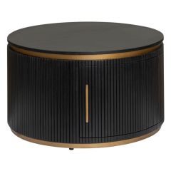 Rivello salontafel - ø80 cm - zwart