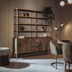 Belvedere boekenkast - 180 cm - bruin