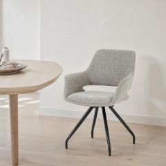 Capp draaibare eetkamerstoel - taupe