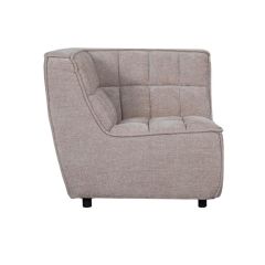 Label51 Albero bank hoekstuk 91x91x81 cm - clay elite/zwart hout