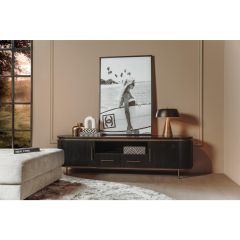 Rivello tv-meubel - 200 cm - zwart
