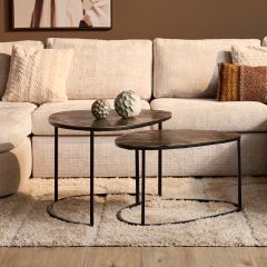 Filou salontafel set van 2 - goud