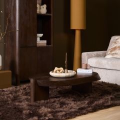 Starfurn Salontafel Rava 125 cm - donkerbruin