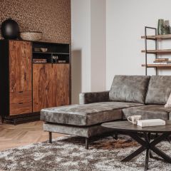 Taviano opbergkast - 135 cm - bruin