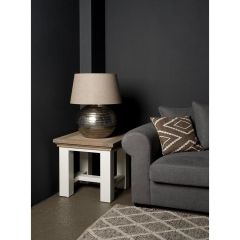 Parma bijzettafel vierkant - 60 cm - wit