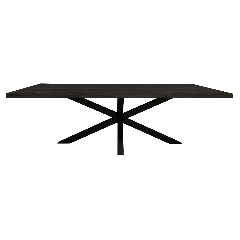 Eettafel Denver 160 cm rechthoek - zwart
