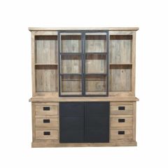 Starfurn Vitrinekast Noa 200 cm - naturel
