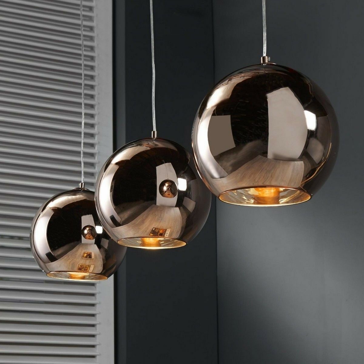Volharding voorbeeld diep Hexia hanglamp koper glas globe