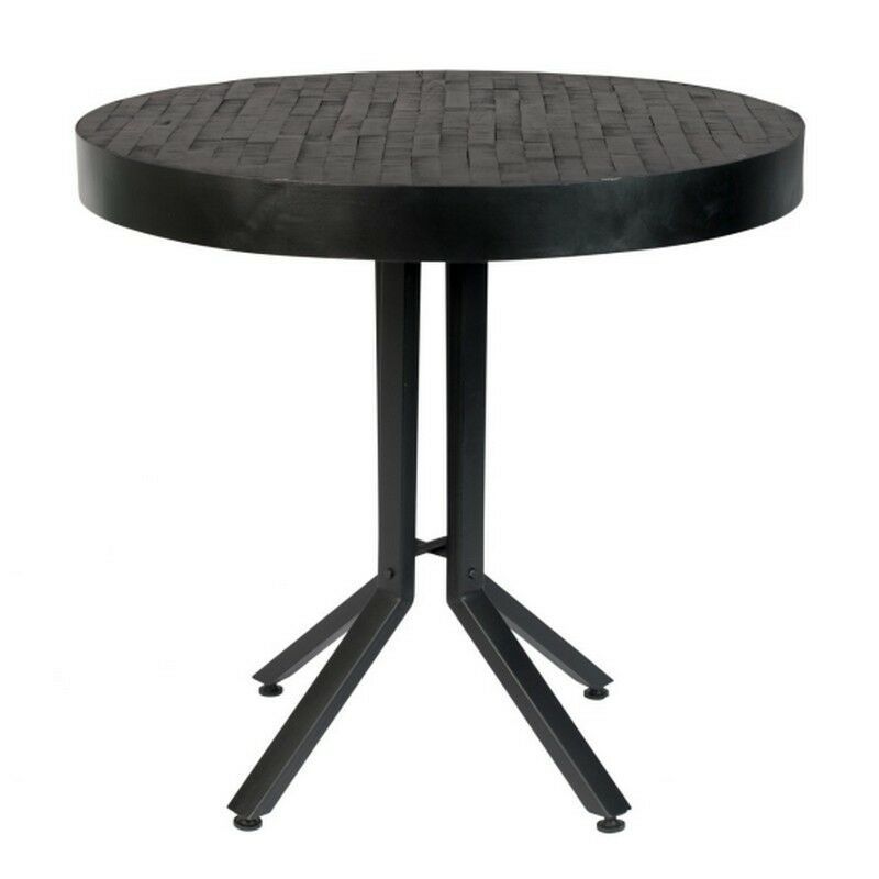 Belofte Laster Geld lenende Malmö ronde bistro tafel 75x77 cm zwart (2100084) van het woonmerk Puur