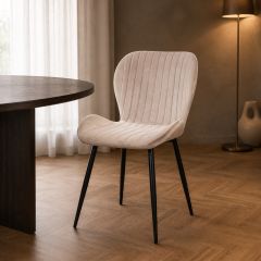 DS4U moderne Velvet Eetkamerstoel Giulia &ndash; Comfortabel & Betaalbaar Design