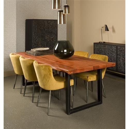 Tower Living Nicosia eettafel - 220 cm - bruin