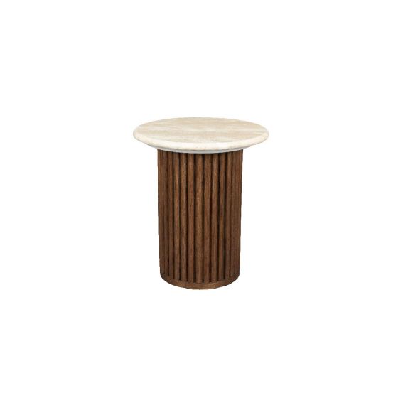 Arda bijzettafel ø35 cm - bruin
