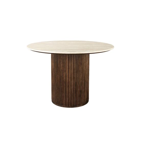 Arda eettafel ø115 cm - bruin