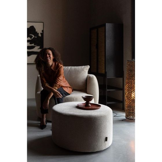 Rocca poef ø70 cm - beige