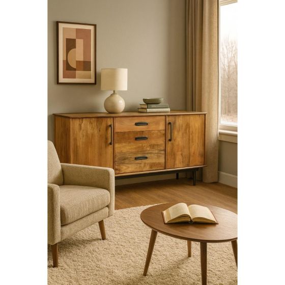 Ayleen dressoir 200 cm - naturel