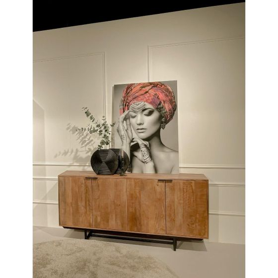 Valdez wandkast 180 cm - naturel