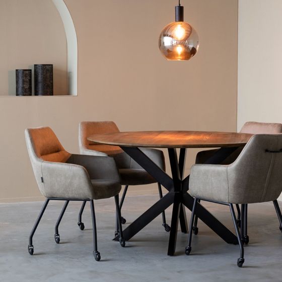 Otis eetkamertafel mangohout ø140 cm