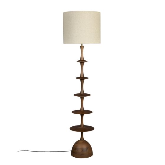 Cath vloerlamp - walnoot