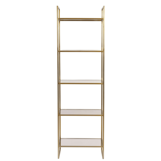 Mariki kast 55x40x180 cm bruin glas/licht goud van het woonmerk Light&Living