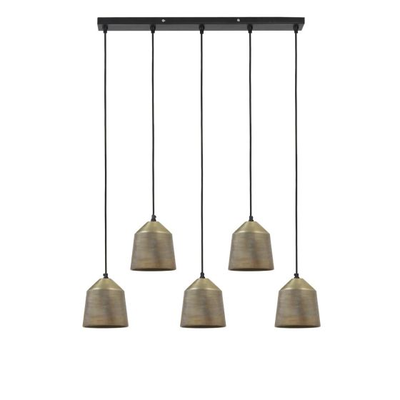 Lilou hanglamp 5L - antiek brons