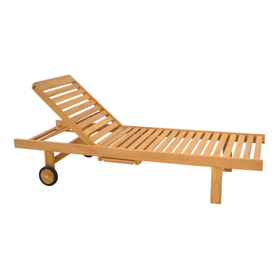 Ligbed teak - naturel