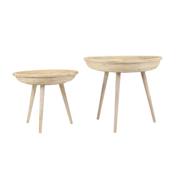 Colon bijzettafel naturel | set van 2 van het woonmerk Light&Living