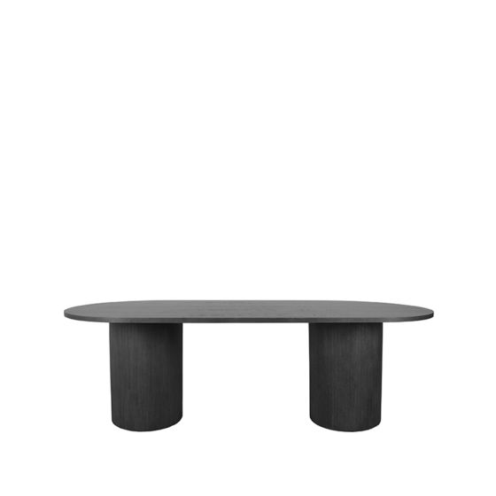 Oliva eettafel 240x120x75cm - zwart