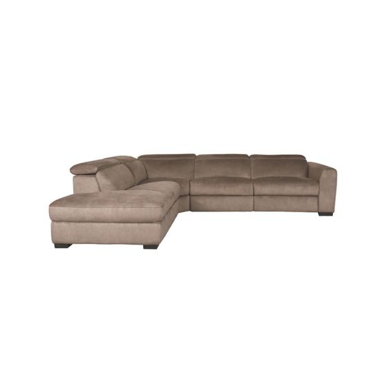 Livordo hoekbank links cosmo - taupe