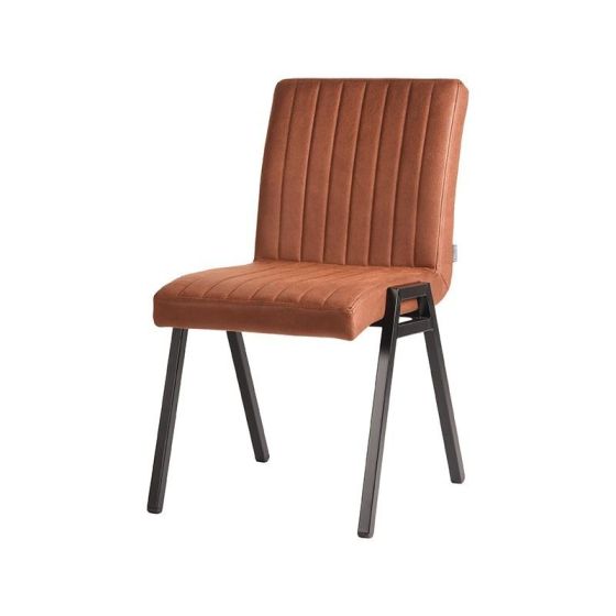 Matz eetkamerstoel microvezel cognac