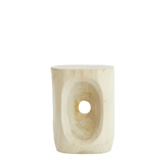 Morilo bijzettafel 35x29x46 cm hout - licht naturel