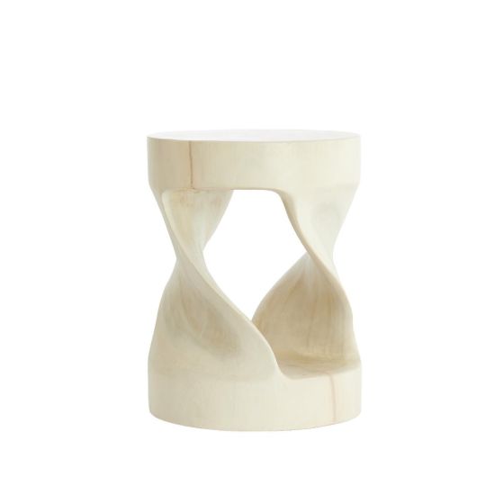 Lovago bijzettafel ø35 cm hout - licht naturel