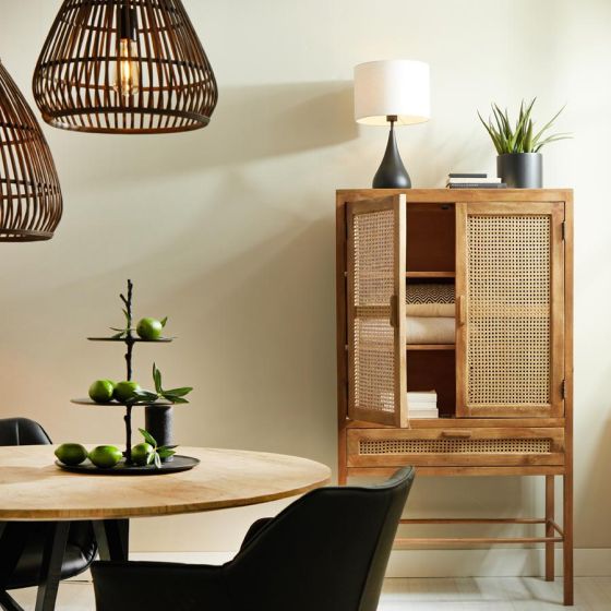 Nipas wandkast 90x45x160 cm - hout bruin