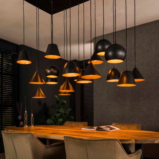 Audrey hanglamp 18L XXL metalen kap