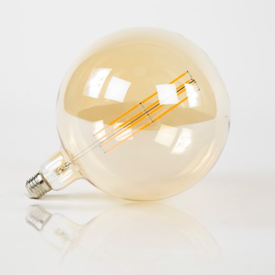 LED lamp gloeidraad bol 20 cm E27 amber
