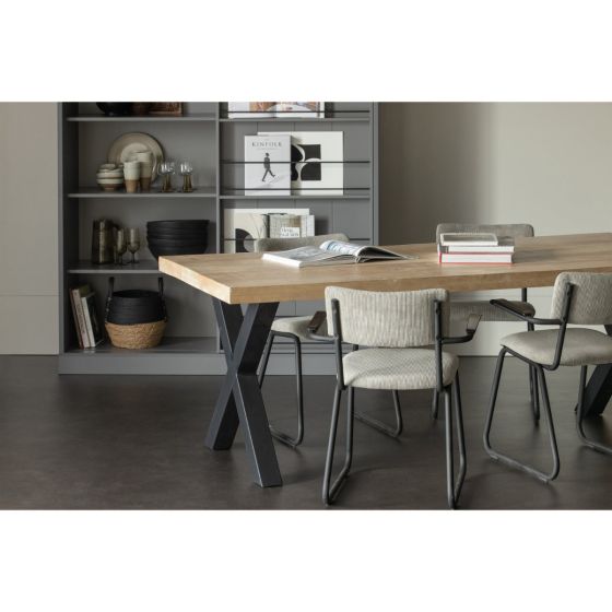 Combi-Tablo mangohout 180x90 cm + Alkmaar poot