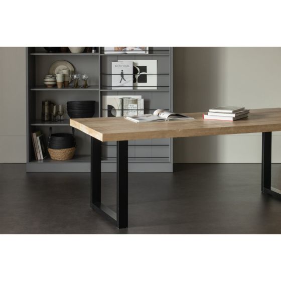 Combi-Tablo mangohout 180x90 cm + U-poot