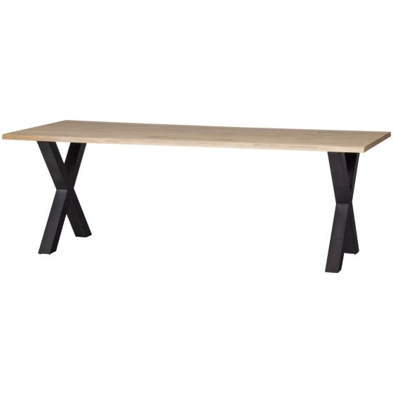 Combi-Tablo boomstam eiken 220x90 cm + Alkmaar poot