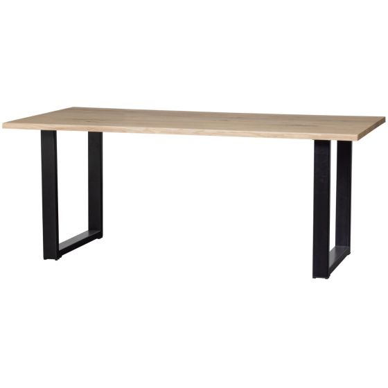 Combi-Tablo boomstam eiken 180x90 cm + U-poot