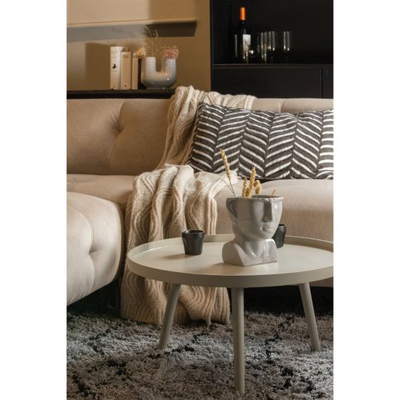 Mesa bijzettafel 34xø60 cm hout - zand