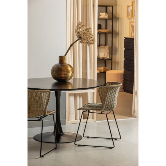 Sammy ronde eettafel - ø120cm - zwart van het woonmerk Woood