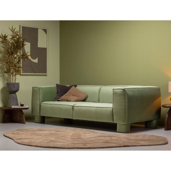 Alya vloerkleed organisch - polyester - pale brown van het woonmerk Woood