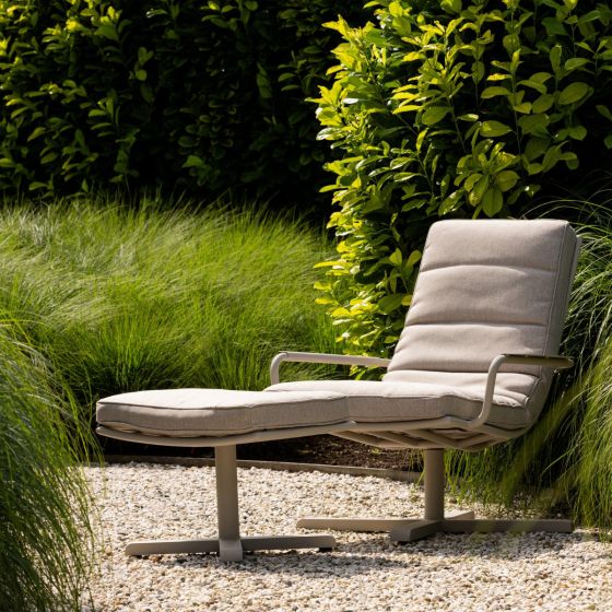 Coosa tuin hocker aluminium - zand