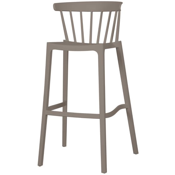 Bliss tuinbarstoel kunststof - taupe