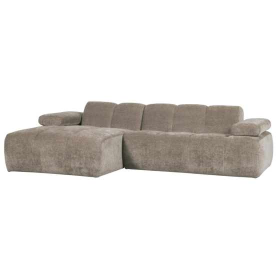 Mojo chaise longue bank links geweven ribstof