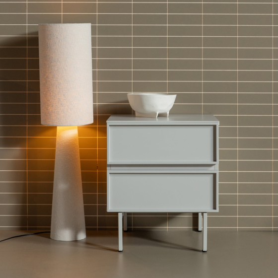 Tours ladekast/nachtkastje 2 lades melamine/mdf