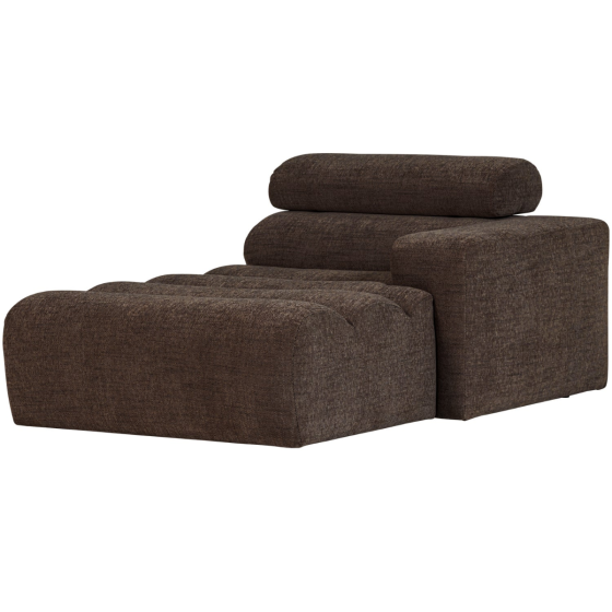 Novi chaise longue element arm rechts melange