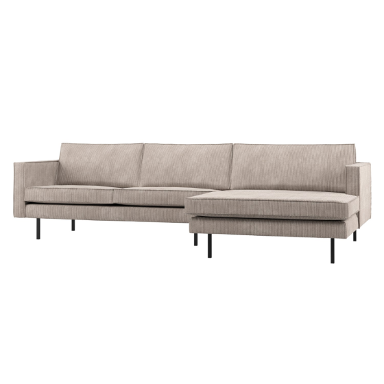 Rodeo chaise longue bank rechts ribstof